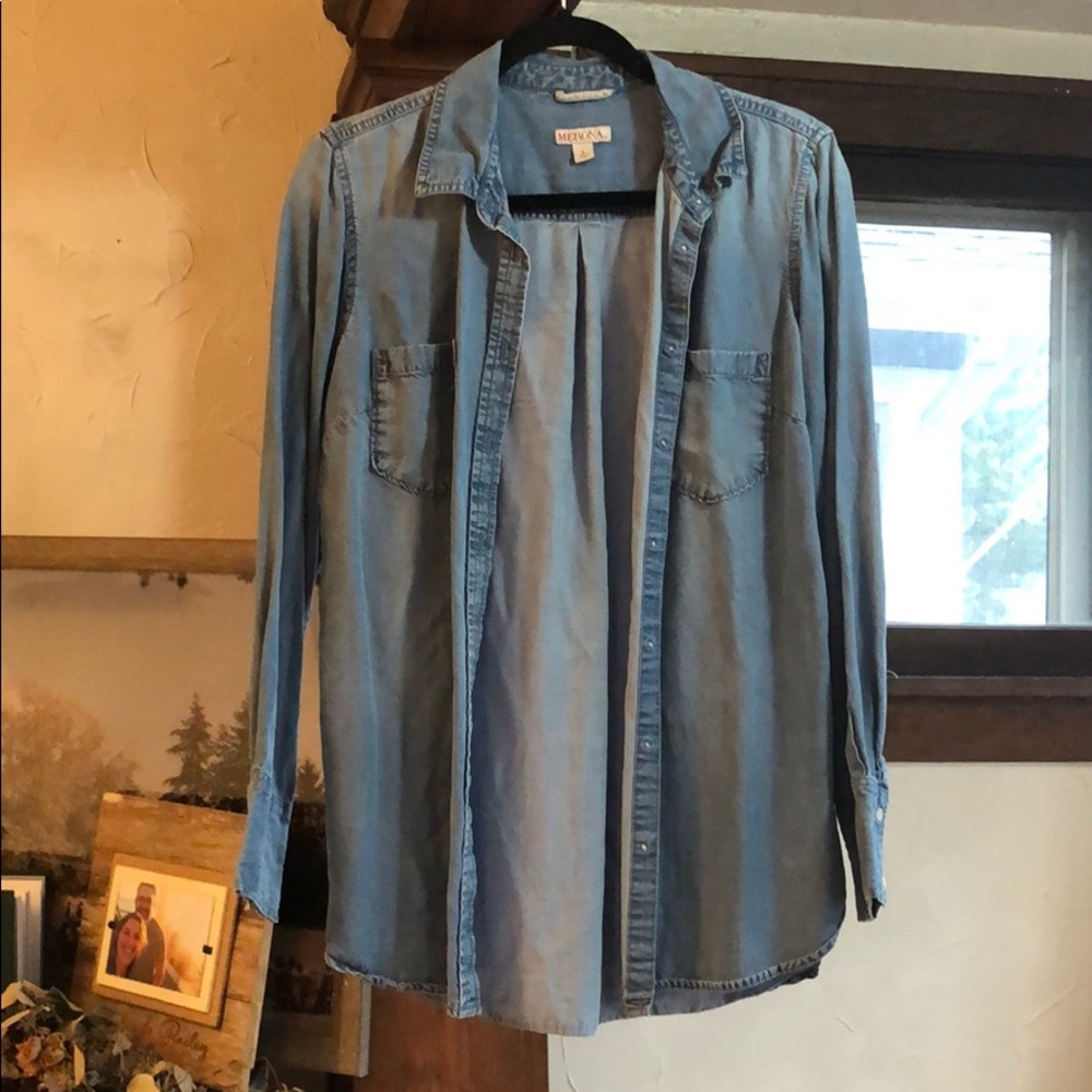 Denim Button Down Shirt